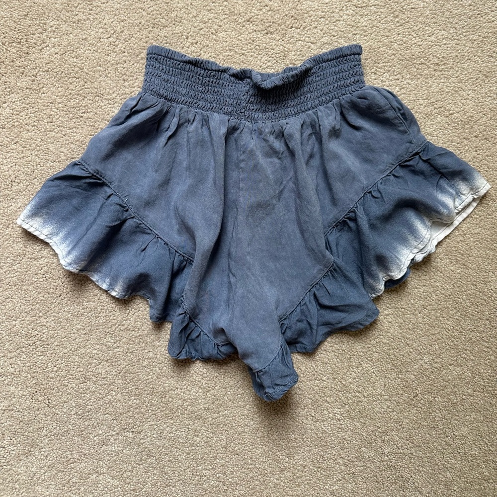 Ocean Drive Blue High Waisted Flowy Shorts